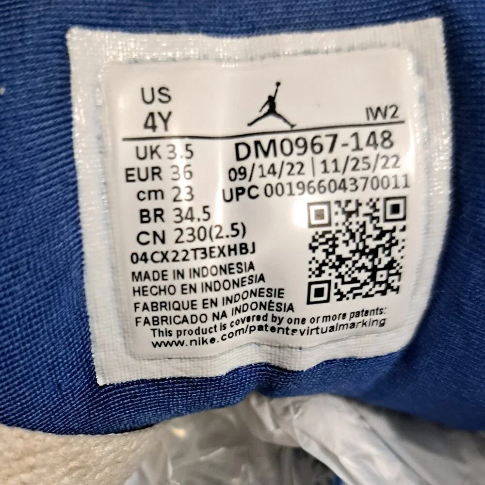 %Size 4Y Nike Air Jordan 3 Wizards GS AJ7